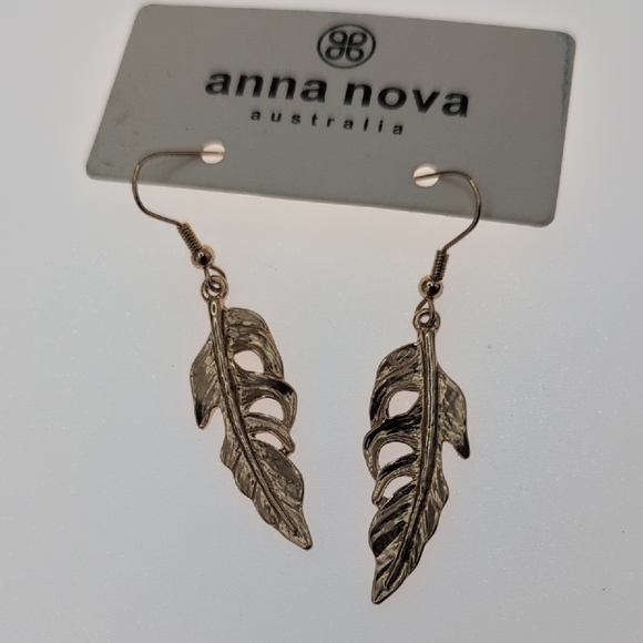 Anna Nova Rose Gold NWT Earrings Abd Boutique Minimalist Cuff Bracelet Bundle - Picture 5 of 5